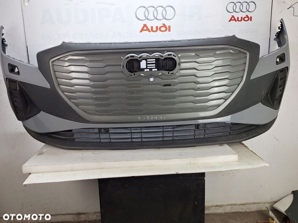 ZDERZAK AUDI Q4 89A E-TRON 2021-2024 ORYGINAŁ OE GRILL DYFUZOR KRATKA - 1