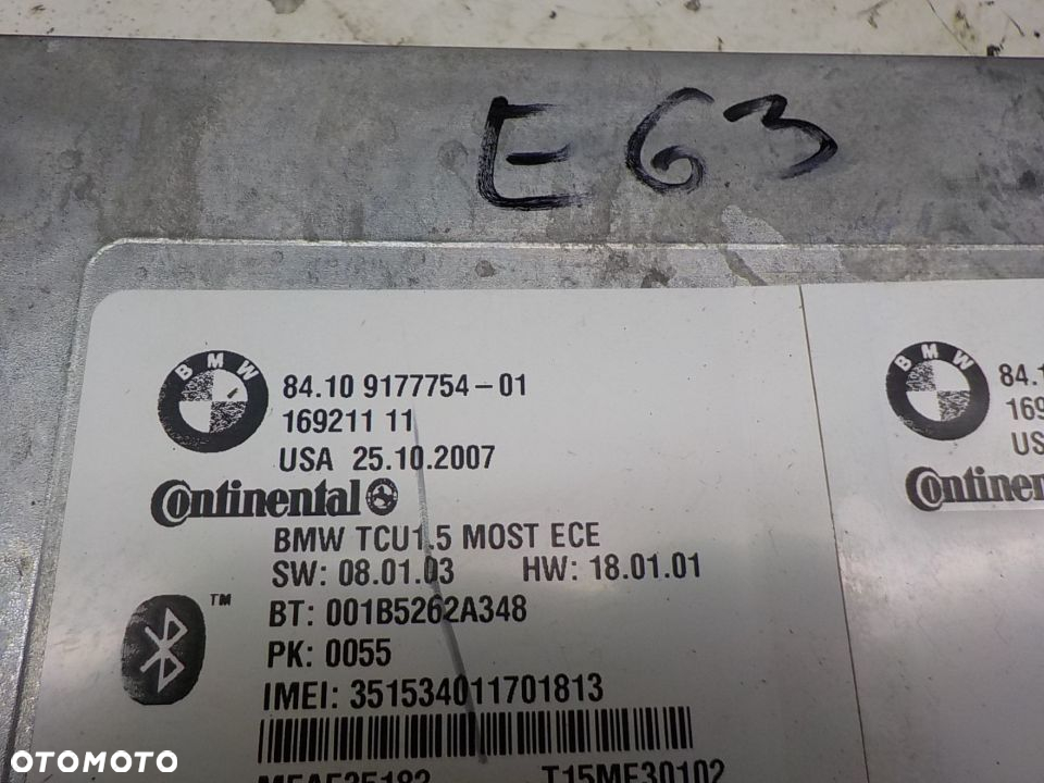 BMW E64 E63 E90 MODUŁ BLUETOOTH 16921111 STEROWNIK - 2
