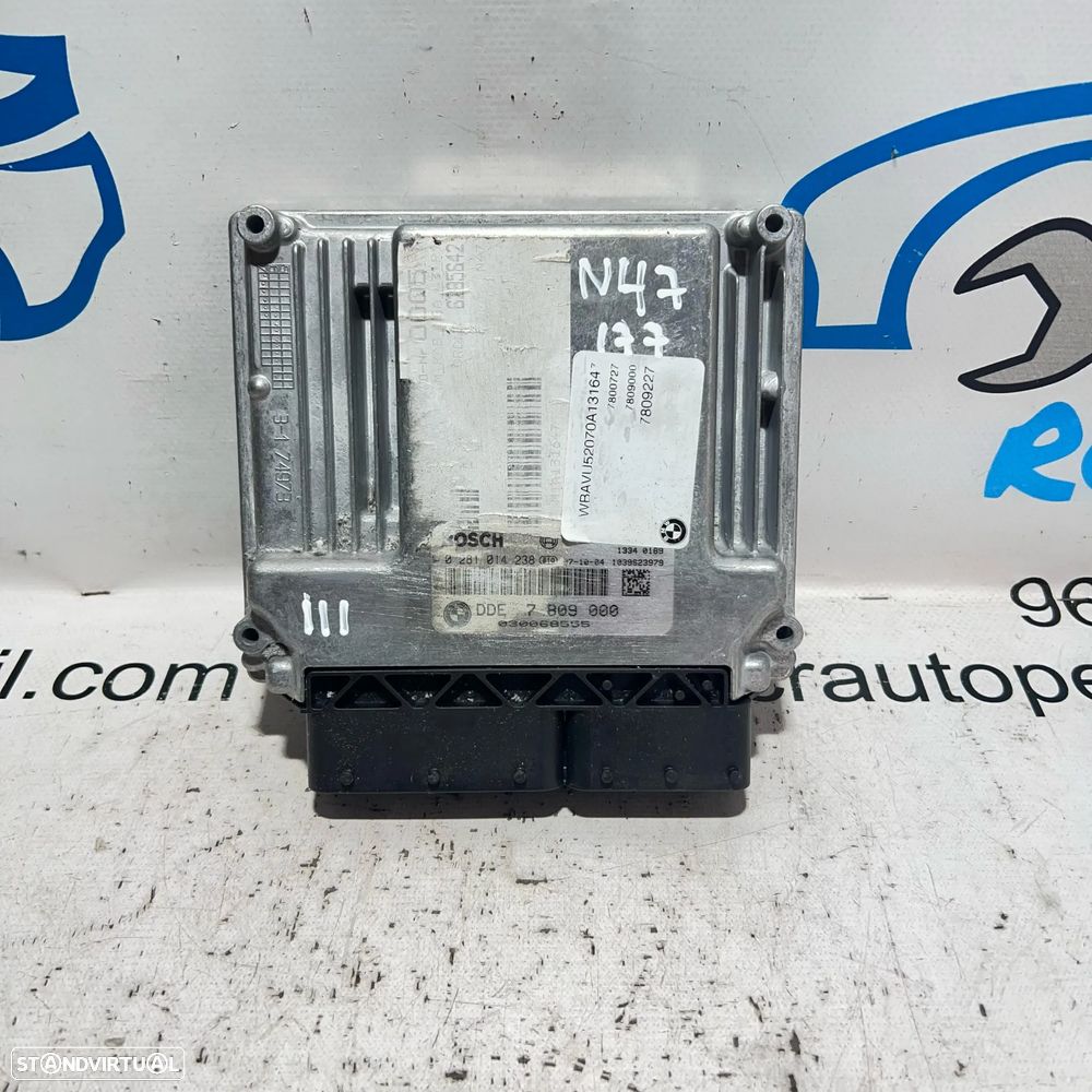 .Centralina Original Motor Bosch BMW 2.0 N47 N47D20 120D 320D 520D 16v 177cv 7 809 000 / 0 281 014 238 - 2