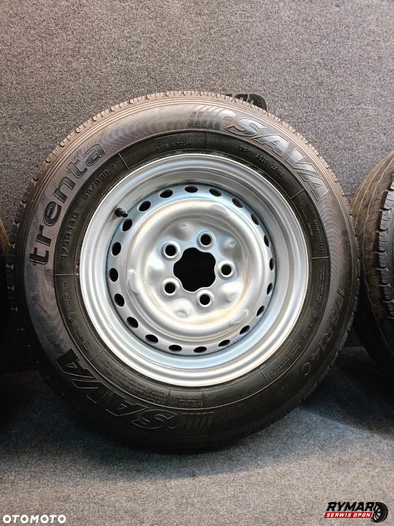 KOŁA STAL 4× Felgi z Oponami letnimi VW T2 T3 14" 5x112 - 4
