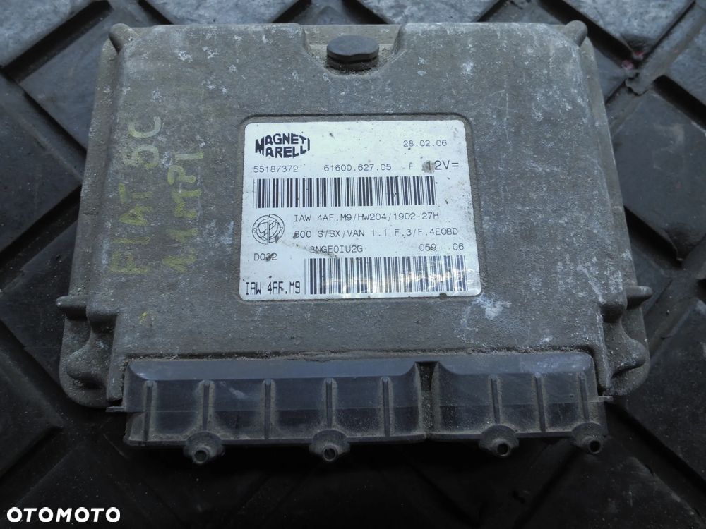 FIAT SEICENTO 1.1 ECU KOMPUTER STEROWNIK SILNIKA IAW4AF.M9 55187372 POSIADAM 13 SZT - 5