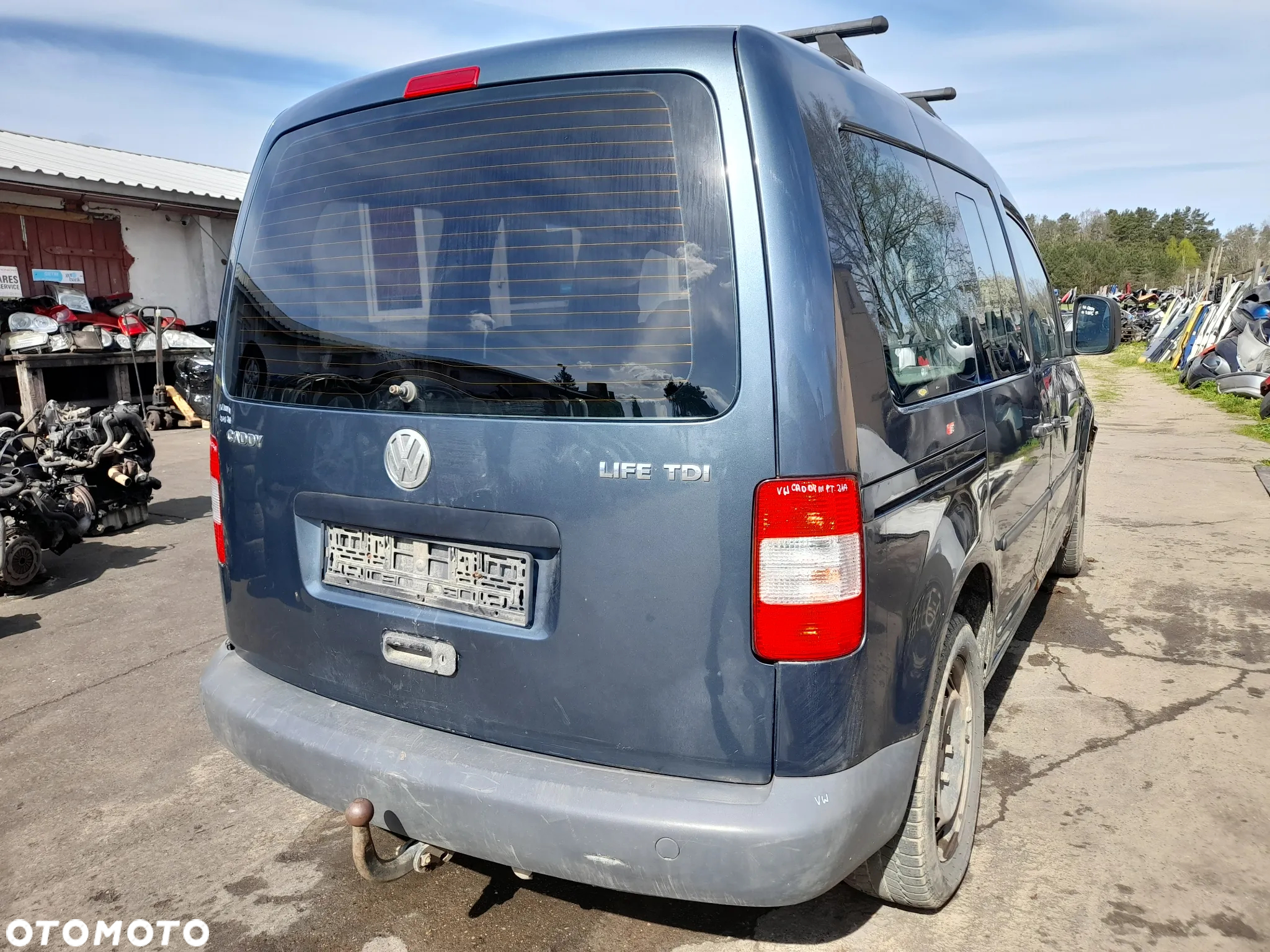 VW CADDY III ZDERZAK TYŁ TYLNY TYLNI - 15