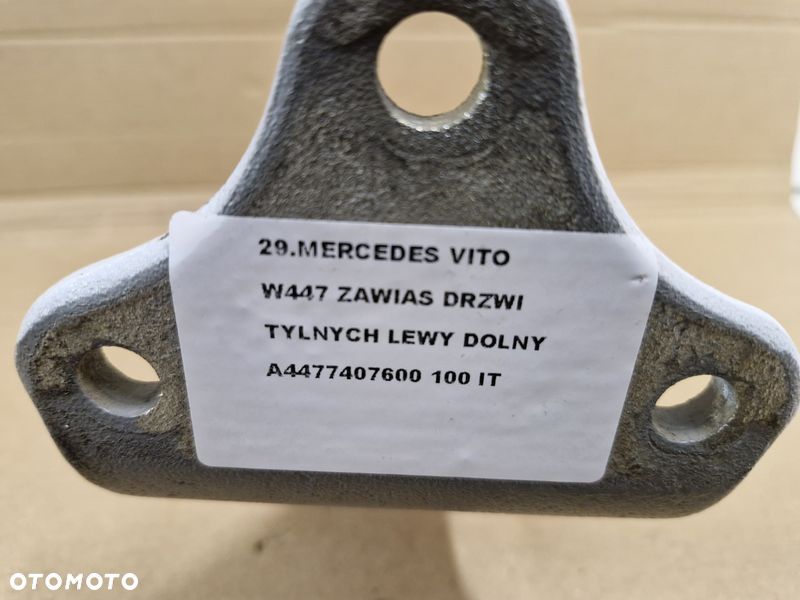 mercedes benz vito w447 zawias drzwi lewy tył dolny a4477407600 - 7
