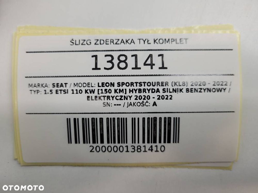 ŚLIZG ZDERZAKA TYŁ KOMPLET SEAT LEON IV KOMBI 2024 EUROPA - 11