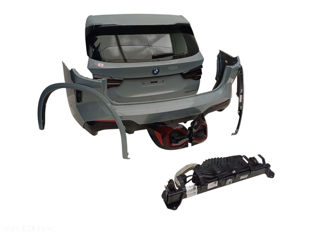 BMW X3 G01 ZDERZAK KLAPA LAMPY SIERPY HAK TYŁ KOMPLET C4P BROOKLYN GRAU METALLIC - 4