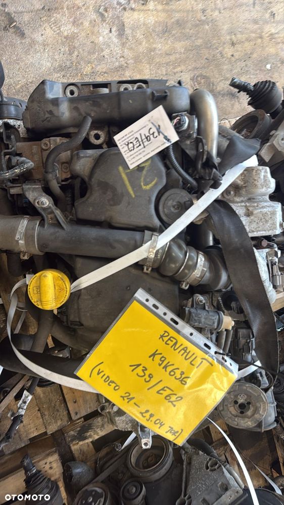 Renault  K9K636 1.5 diesel silnik kompletny z pełnym osprzętem gotowy do montażu VIDEO PRACY SILNIKA - WHATSAPP LUB LINK W OPISIE - 7