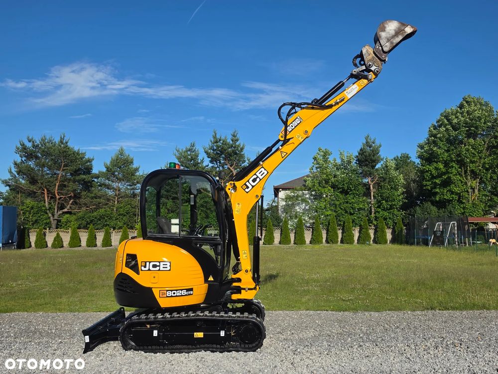 JCB JCB 8026 CTS mini Koparka 1901 MTG sprowadzona 3 łyżki szybkozłącze hydrauliczne piękny stan GOODBER 8025 30 - 20