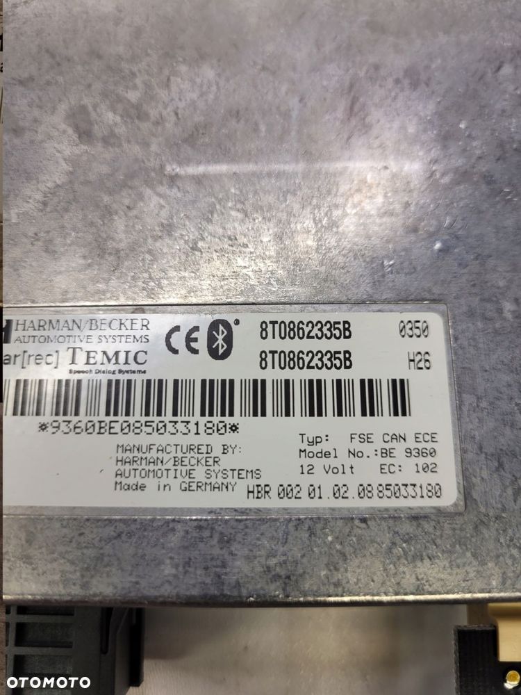 MODUŁ STEROWNIK BLUETOOTH AUDI A4 B8 A5 8T0862335B - 4
