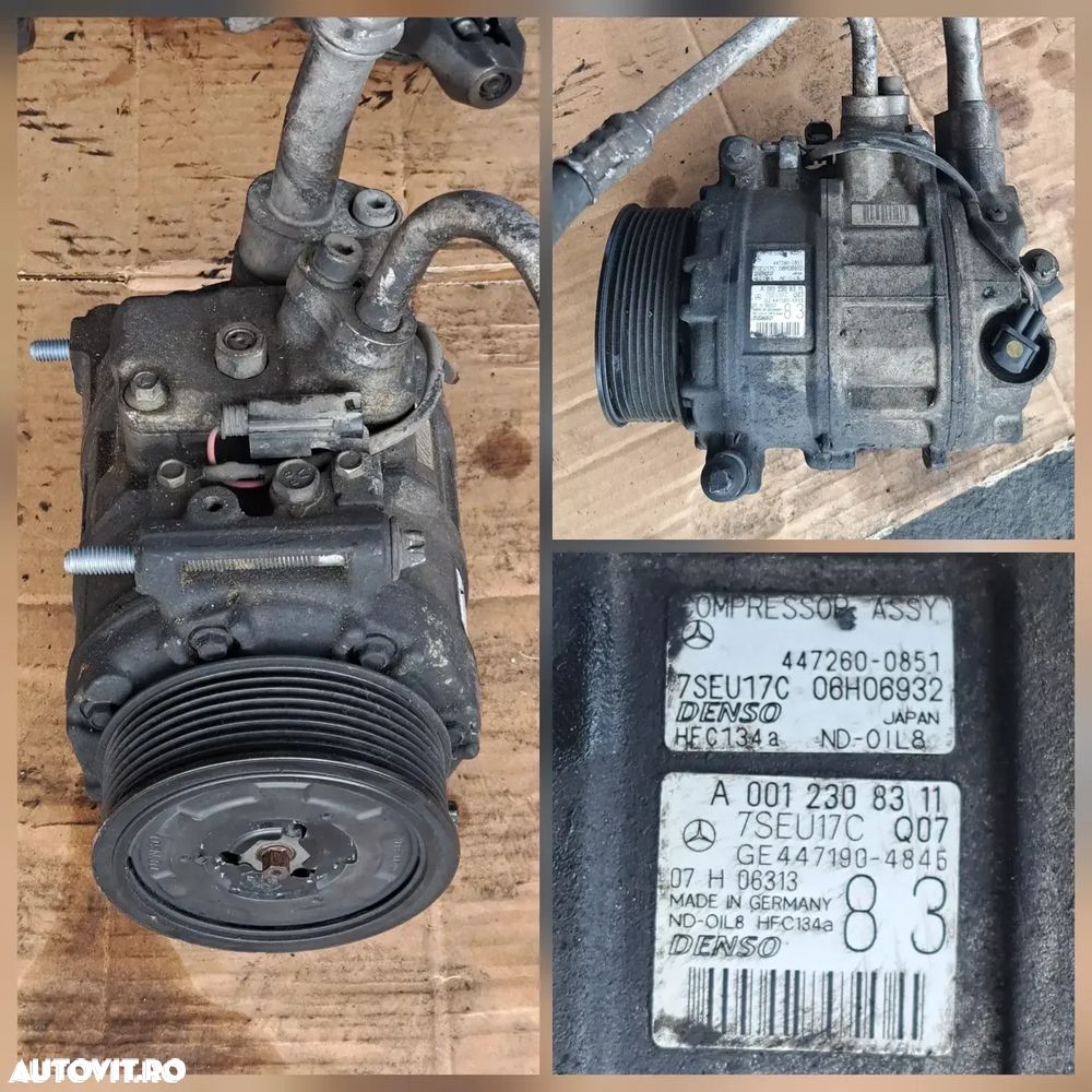 Anexe motor mercedes OM642 3.0cdi 3.2cdi 3.5cdi W219 diesel rampa injectoare pompa inalta presiune electromotor alternator pompa servo clapeta acceleratie rampa injectoare galerie admisie evacuare instalatie electrica - 2
