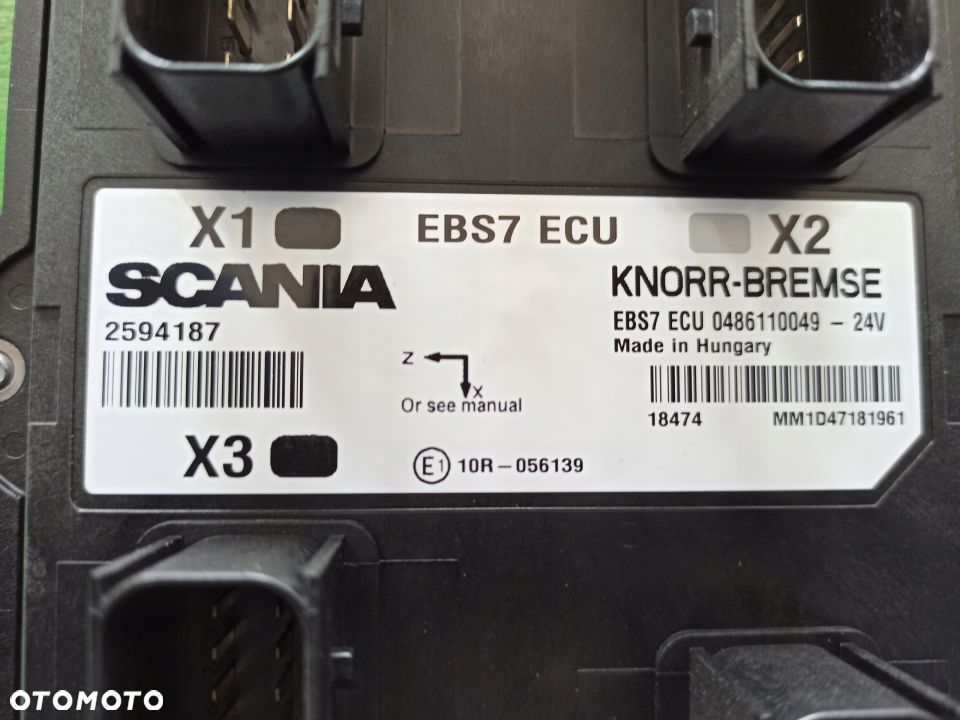 Nowy sterownik EBS Scania 2594187 / 2530946 - 2