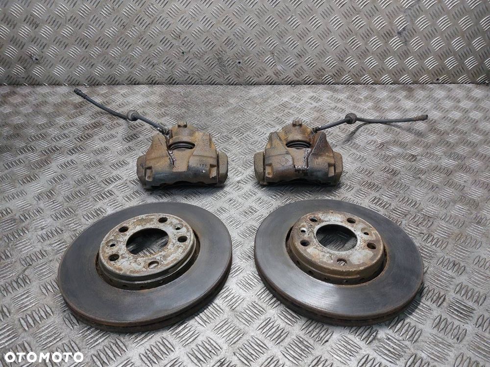TARCZE HAMULCOWE PRZÓD + KLOCKI + ZACISKI RENAULT MEGANE III 1.6 16V - 1