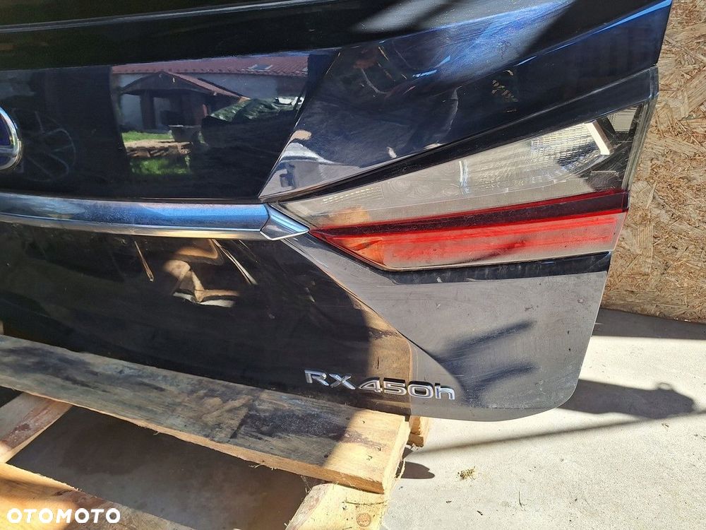 lexus rx 450h IV 2015- klapa tyl tylna zderzak pdc belka demontaz orginal - 7