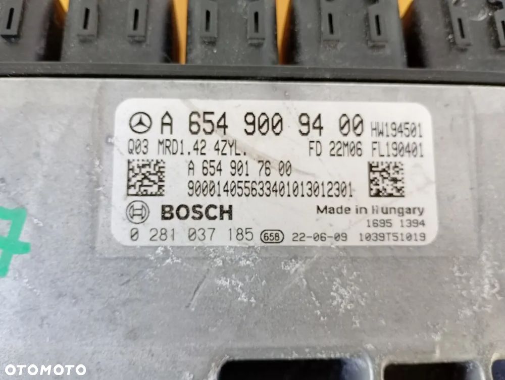 sterownik silnika komputer mercedes sprinter w907 w910 2.0 cdi 2022r a6549009400 - 4