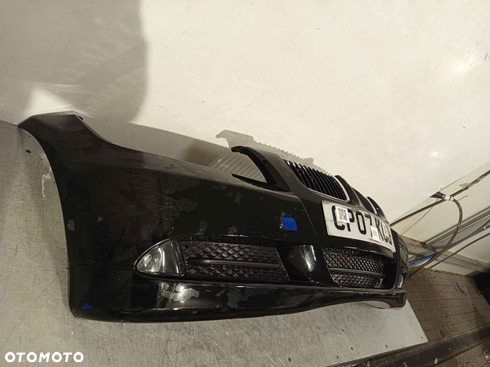 + ZDERZAK PRZÓD PRZEDNI BMW E90 E91 SCHWARZ II 2 CZARNY HALOGENY - 2