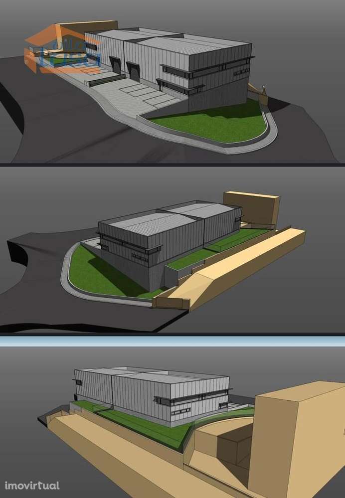 Terreno com 1.498 m2 Zona Industrial de canelas para a construção d... - Grande imagem: 4/12
