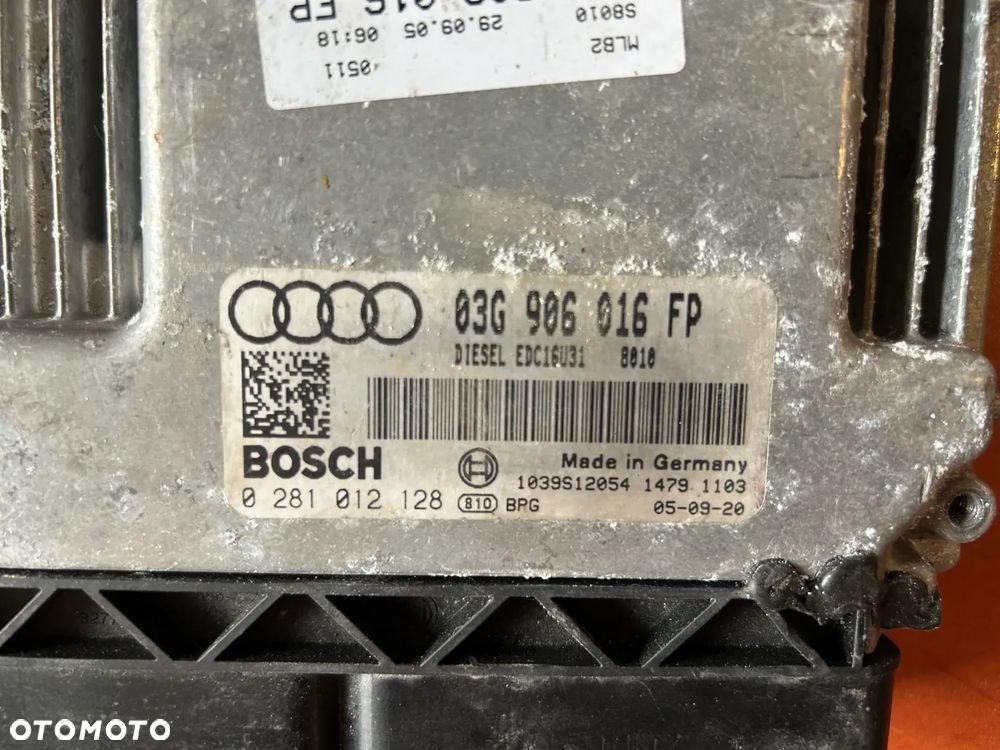 KOMPUTER, STEROWNIK AUDI A4 B7 2.0 TDI 03G906016FP 0281012128 - 2