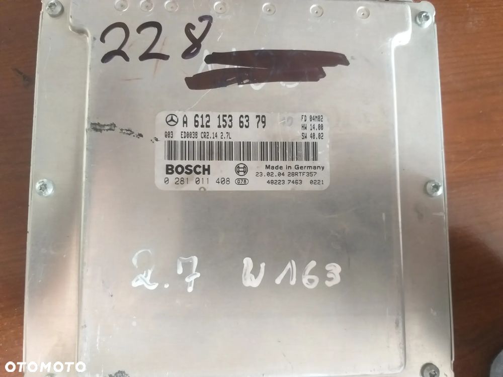 STEROWNIK SILNIKA MERCEDES BENZ W163 A6121536379 - 1