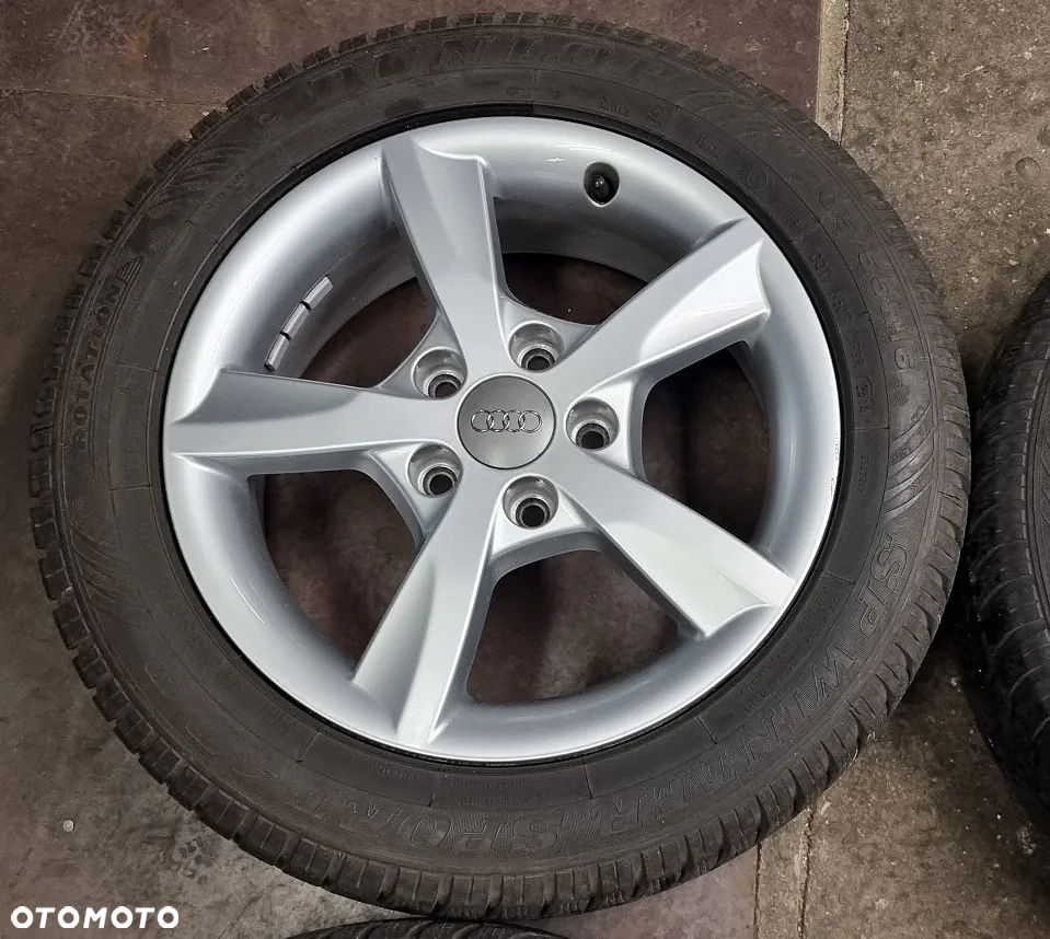 4x koła felgi opony Audi A3 A4 A5 VW Seat Skoda  ZIMA 205/55/16 205/55R16 Dunlop SP WinterSport 4D 5x112 - 3
