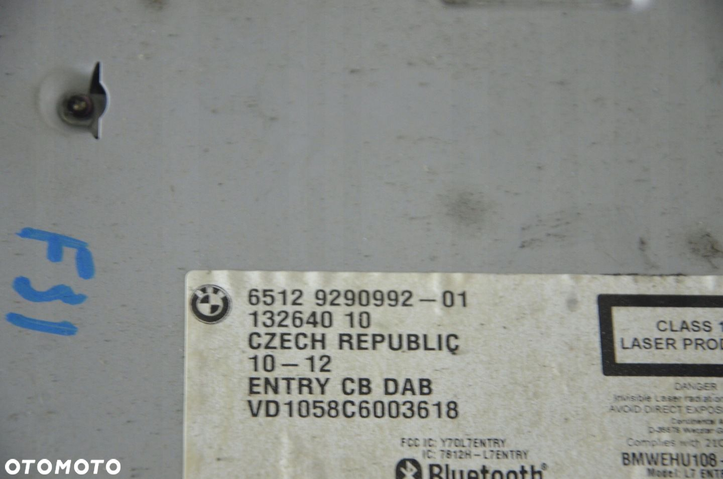 RADIO CD BLUETOOTH BMW F31 9290992 - 2