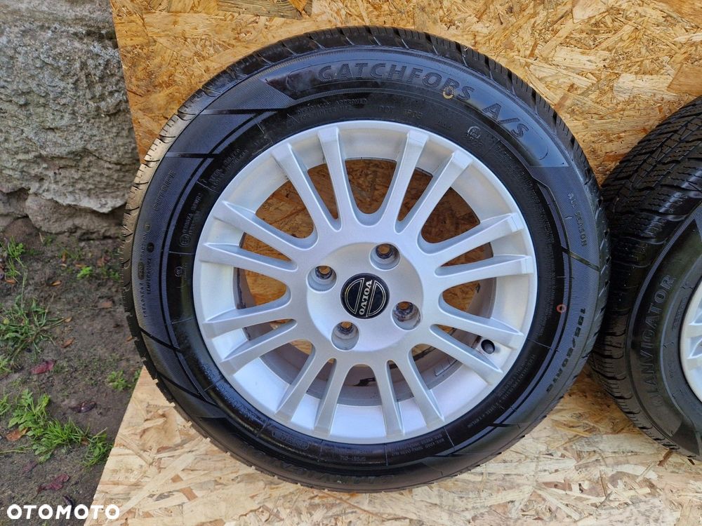 VOLVO FELGI ALUMINIOWE ET44 6Jx15 4X108 OPONY CATCHFORS 195/60 R15 7 mm - 2
