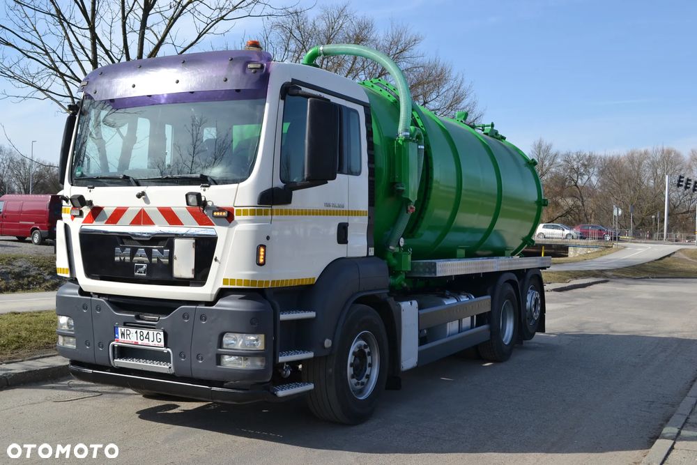 MAN TGS 26.320 2012 r ASENIZACYJNY SZAMBIARKA NOWA BECZKA 20 m³ TRZECIA OŚ SKRĘTNA KLIMATYZACJA - 1