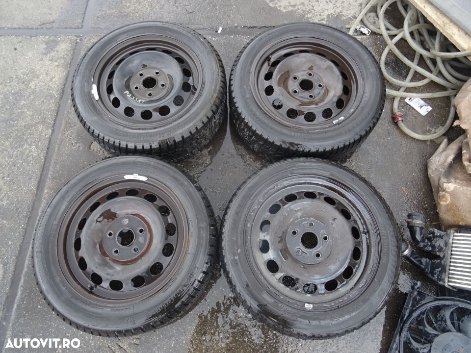 Vand Jante Tabla cu Cauciucuri M+S Volkswagen Passat 205/55 R16 din 2007 - 1