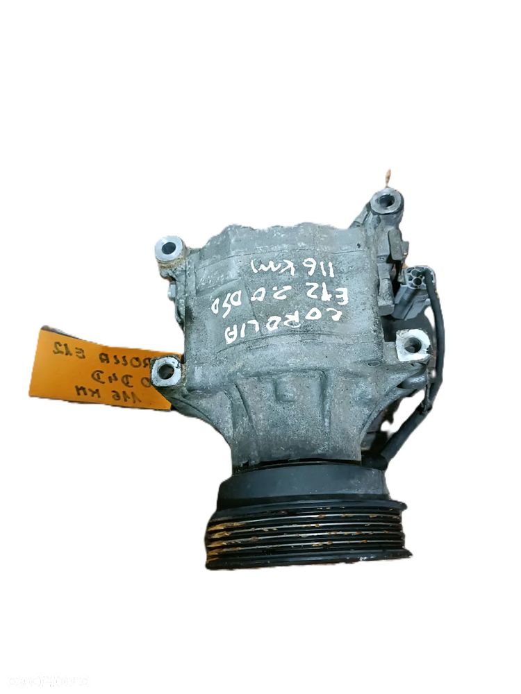 TOYOTA COROLLA E12 01-07 2,0 D4D 116 KM sprężarka kompresor klimatyzacji DENSO 447260-7100 * - 2