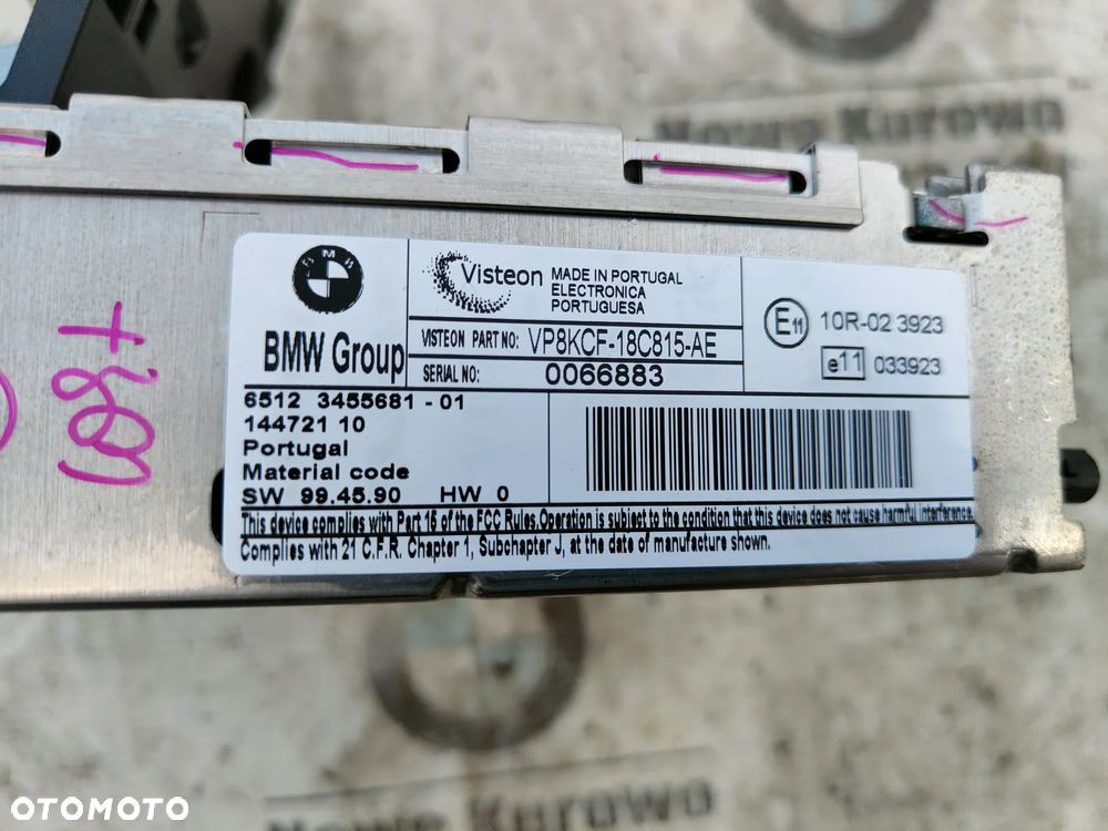MINI Cooper R56 Radio CD 3455681 - 6
