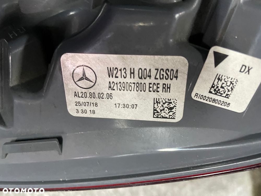 LAMPA TYŁ PRAWA LED MERCEDES BENZ E KLASA W213 A2139067800 - 7