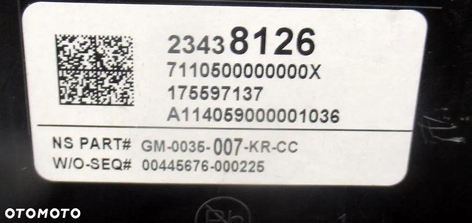 opel insignia a 2.0 licznik prędkościomierz 23438126 - 3