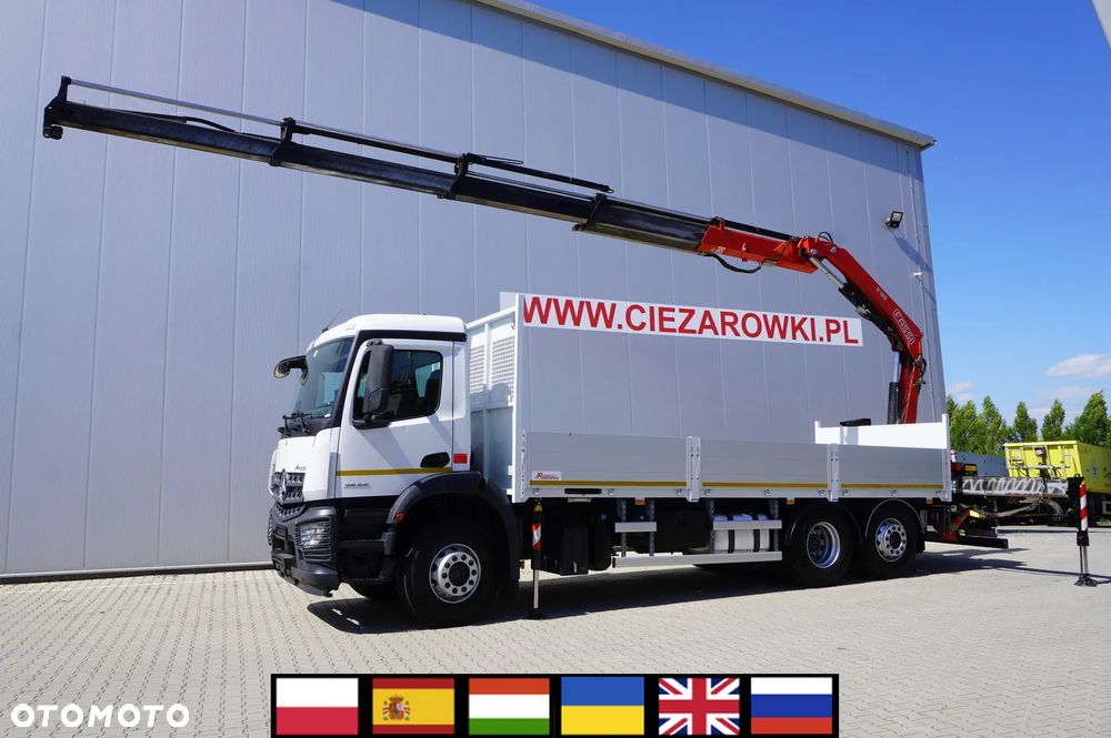 Mercedes-Benz Arocs 2536 6x2 / 200 tys. km / HDS Fassi F195 / Rotator / Pilot / Platforma 17 EPAL - 1