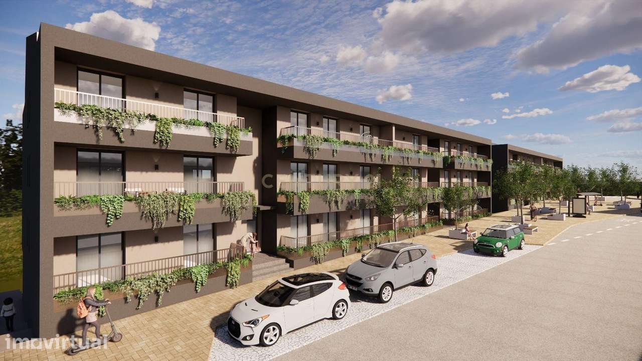 T2 em Lançamento | Condomínio com Piscina e Vista panoramica para a Ci - Grande imagem: 5/9