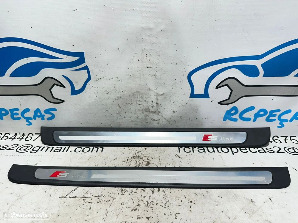 .Soleiras Porta Frente Frontal Embaladeira Original Audi A4 B8 S-line 8K0853373B 8K0853374B 2007 - 2015 - 5