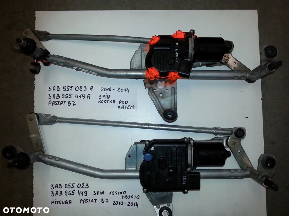 MECHANIZM SILNICZEK WYCIERACZEK VW PASSAT B6 B7 - 3