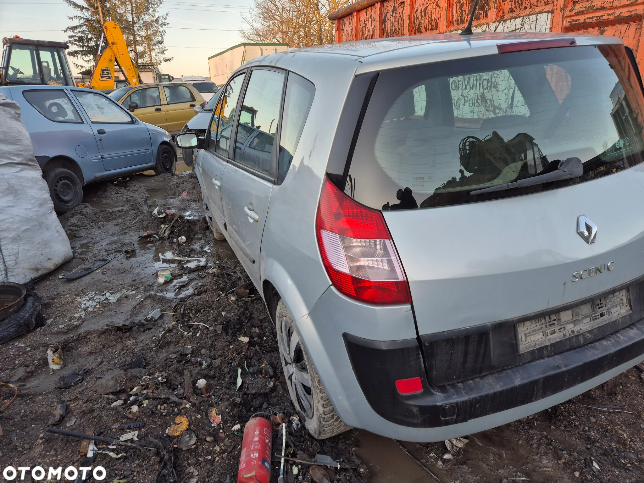 RENAULT SCENIC II NV632 maska pokrywa silnika klapa bagażnika zderzak lampa reflektor pas przedni stop lampy halogeny - 4