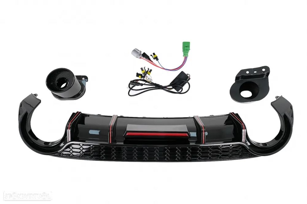 Difusor com Ponteiras Audi A3 8Y Hatchback (2021 em diante) - 6
