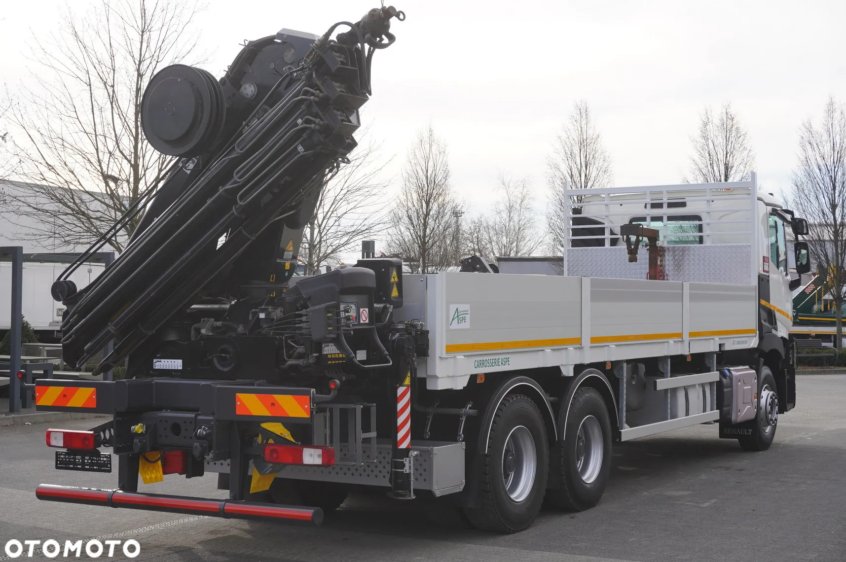 Renault C430 / Dźwig HIAB 244 EP-5 HIDUO 8400 kg 15 m / Platforma z kłonicami - 5