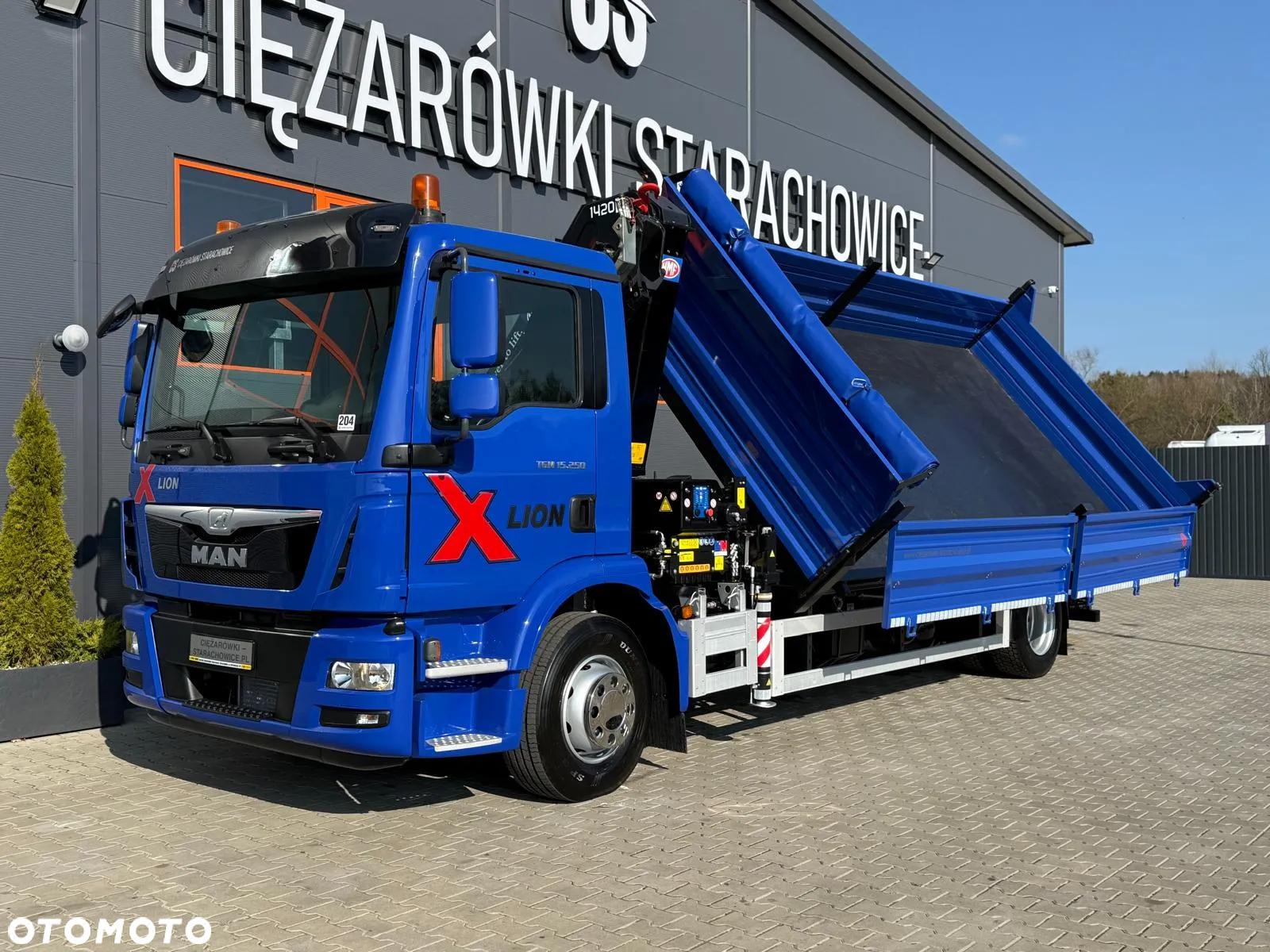 MAN TGM TGL 15.250 / E6 / wywrotka 3-S + HMF żuraw z pilotem / HDS dzwig kran crane kiper kipper - 28