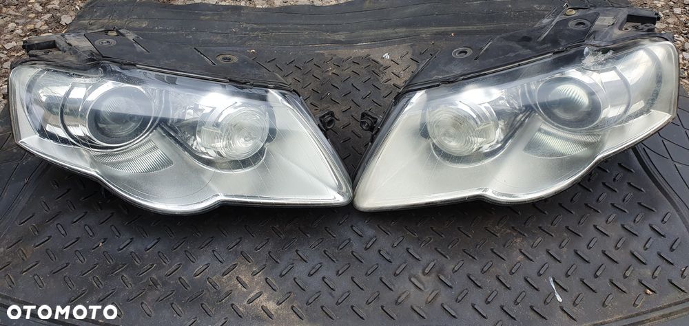 VW PASSAT B6 LAMPY REFLEKTORY BI XENON SKRĘTNY LEWA 3C0941751 PRAWA 3C0941752G KOMPLET PRZETWORNICE ORYGINAŁ - 1
