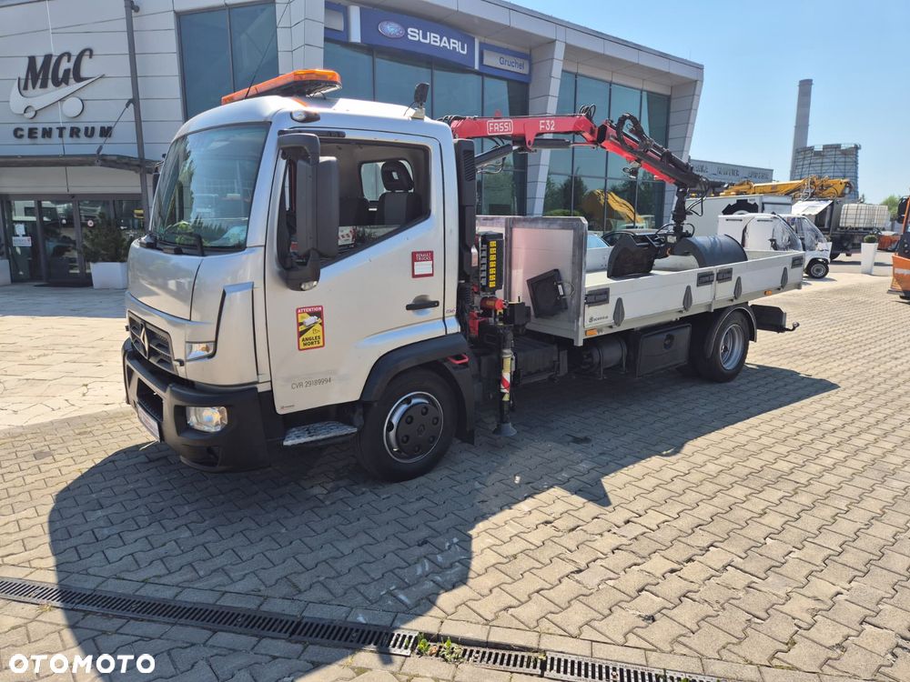 Renault D 7.5 180 / SKRZYNIA / HDS FASSI F32 / NISKI PRZEBIEG / BEZWYPADKOWY / OKLEJONY / AUTOMAT / CHWYTAK / SERWISOWANY / UNIKAT / EURO 6 - 10