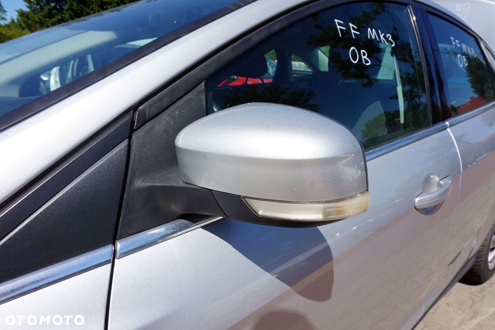 LUSTERKO ELEKTRYCZNE LEWE FOCUS III MK3 OB 0B BM51-17683-PJ SREBRNY MOONDUST SKŁADANE EL EU 8-PIN FORD 2010-2014 - 1