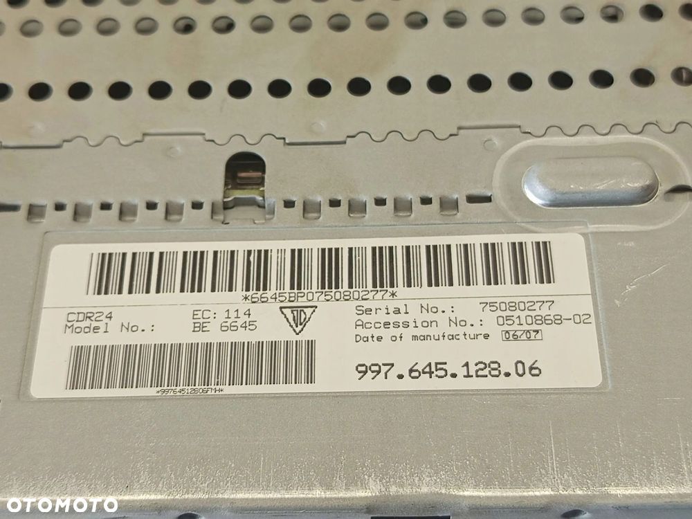 Stacja Multimedialna Radio Porsche Boxster Cayman 987 99764512806 - 15