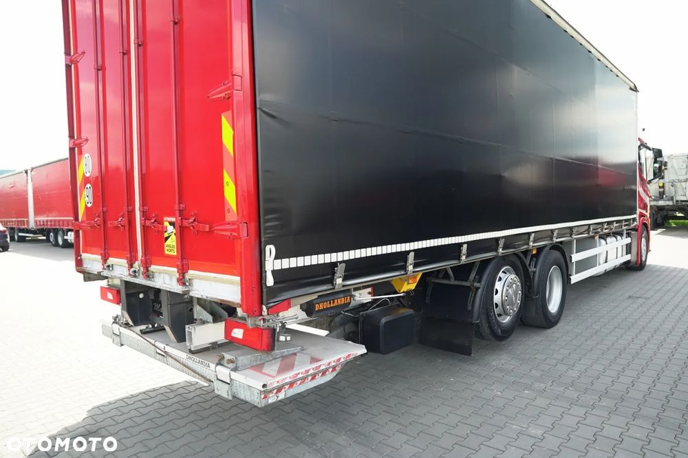 Scania R 410 / FIRANKA 9,5 M  / 6x2 / OŚ PODNOSZONA / WINDA DHOLLANDIA  / EURO 6 - 13