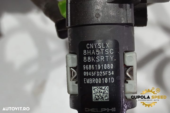 Injector Injectoare DELPHI 9686191080 2.0TDCI Ford Mondeo MK4 [2007 - - 2