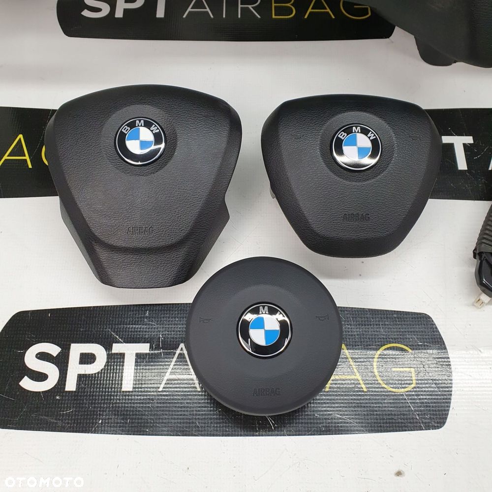 BMW SERIA X3 F25 LIFT DESKA ROZDZIELCZA KONSOLA KOKPIT PULPIT PODUSZKI AIRBAG AIR BAG NAPINACZE KIT SET - 6