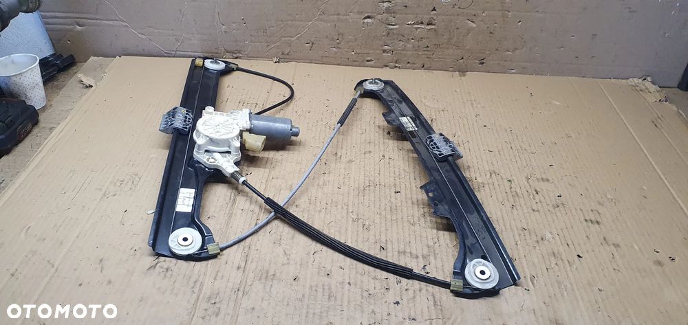 Mechanizm podnośnik szyby prawy przód BMW 5 E60 6981142 7184384E 7184742S - 4
