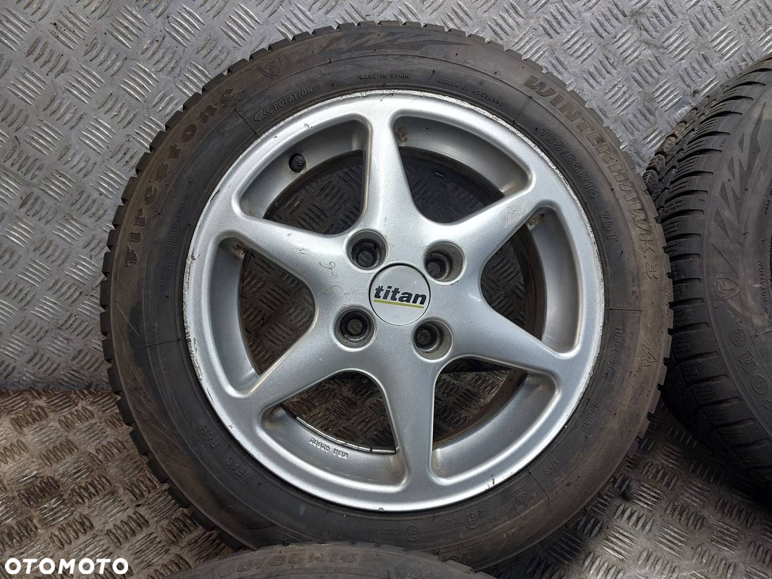 KOŁA ZIMOWE 4X100 6Jx14 ET37 165/65R14 HYUNDAI MAZDA KIA HONDA TOYOTA - 4