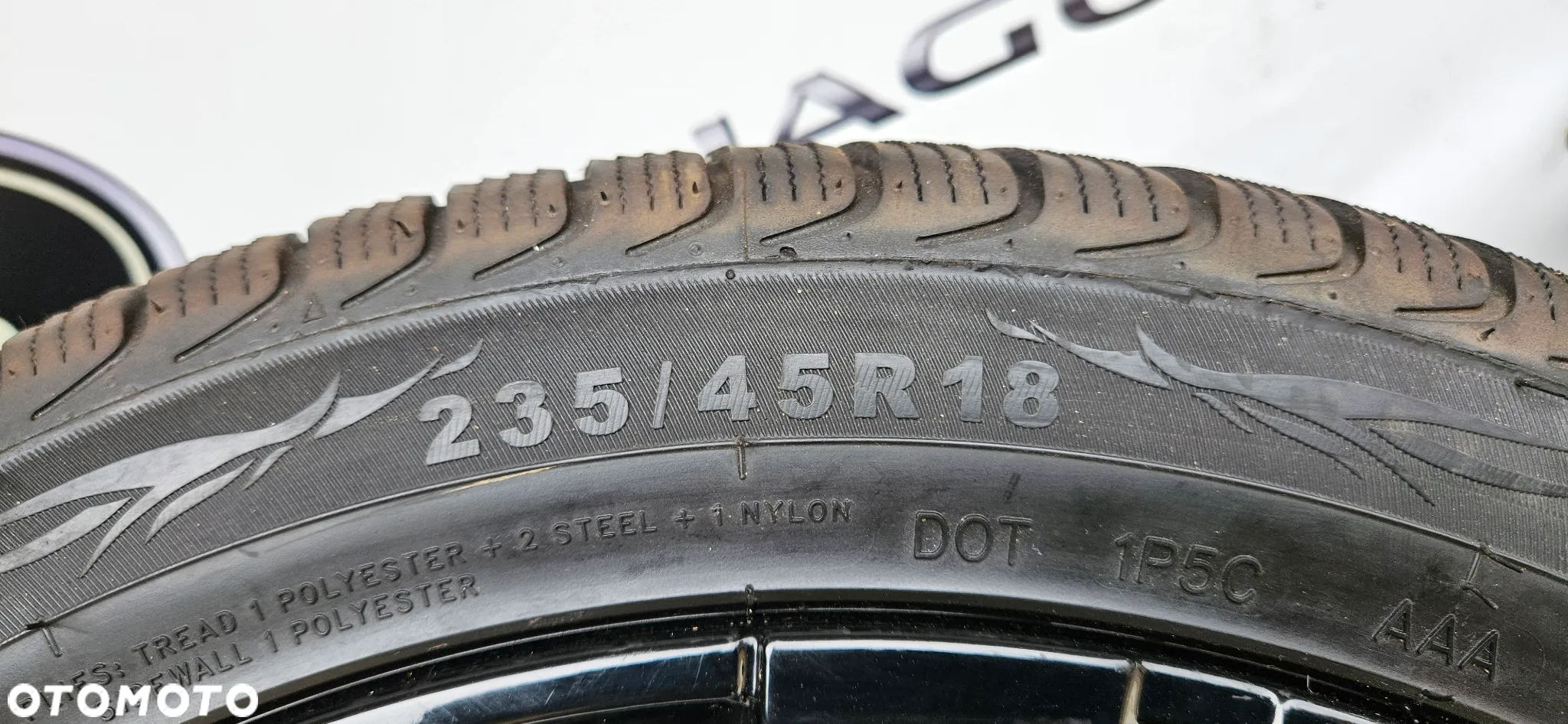 SAAB 9-3 93 II Komplet kół Alufelg Felgi Alufelgi z oponami Koła 12770237 ET 41 7.5Jx18 5x110  Opona 235/45/18 R18 18 Cali Opona Zima - 22