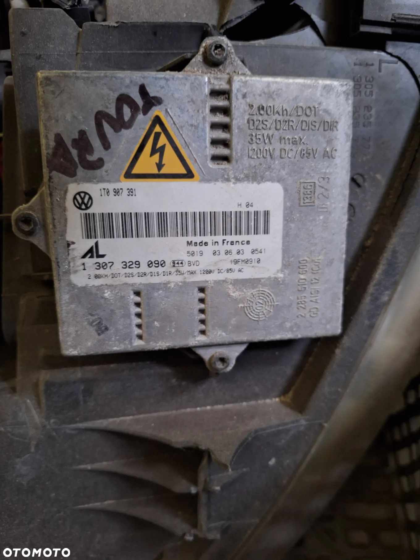 przetwornica XENON lampy przód 1307329090 VOLKSWAGEN TOURAN I - 1