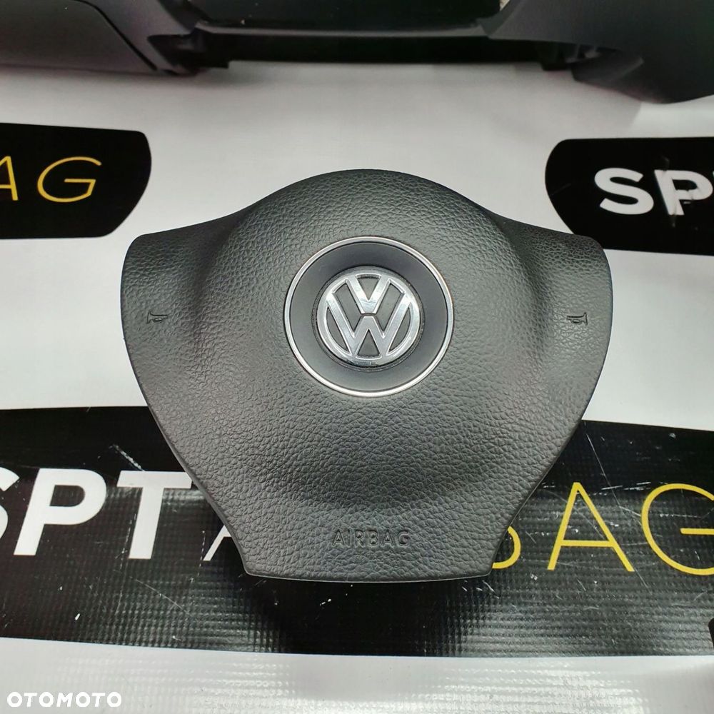 VW SHARAN 7N DESKA ROZDZIELCZA KONSOLA KOKPIT PULPIT PODUSZKI AIRBAG AIR BAG PASY KIT SET - 5